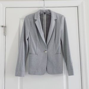 Express Light Gray Suit Jacket